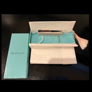 Tiffany & Co. 1837 Baby Comb Sterling Silver w/ Pink Tassel pouch & box included